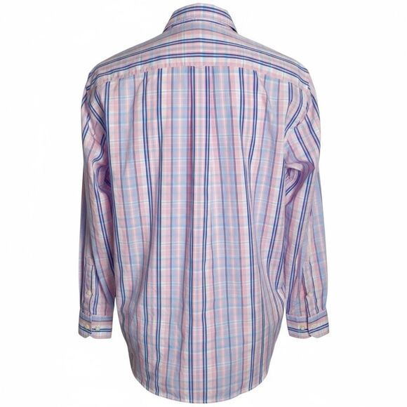 Vineyard Vines Men’s Classic Fit Tucker Shirt Pink Blue Plaid Button Down L - Picture 4 of 5